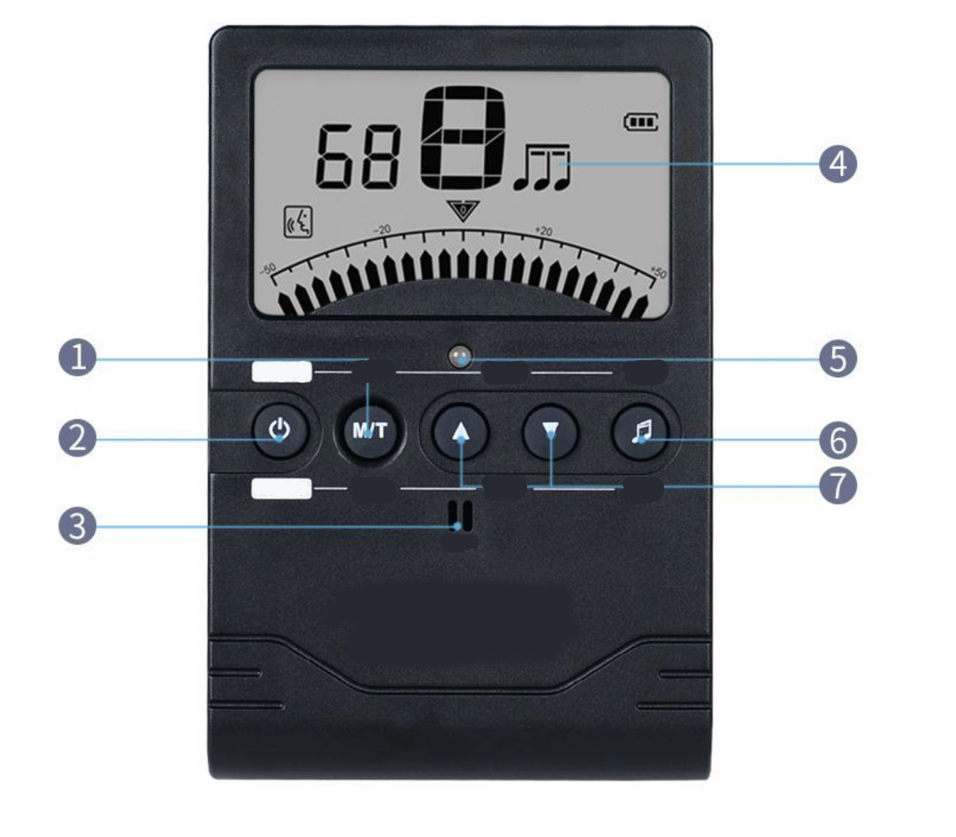 Electronic metronome for piano exams, drum kits, electric guitars, guzheng, erhu, and other musical instruments; suitable for vocal tapping