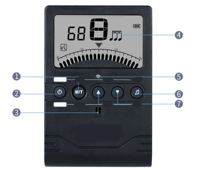 Electronic metronome for piano exams, drum kits, electric guitars, guzheng, erhu, and other musical instruments; suitable for vocal tapping