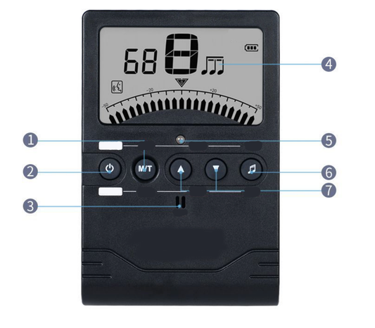 Electronic metronome for piano exams, drum kits, electric guitars, guzheng, erhu, and other musical instruments; suitable for vocal tapping