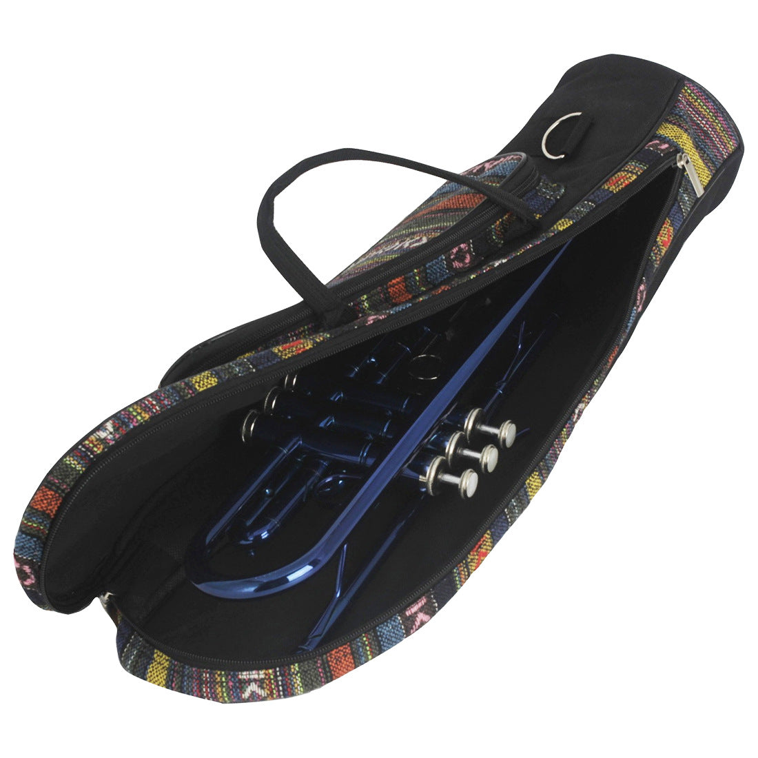 Brass instrument accessory ethnic style trumpet bag, Oxford cloth and cotton brass instrument storage bag, small trumpet instrument bag