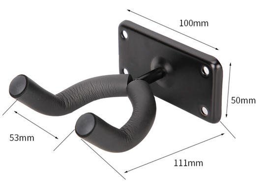 Guitar hook square base metal bracket wall hook iron base violin ukulele guitar hanger