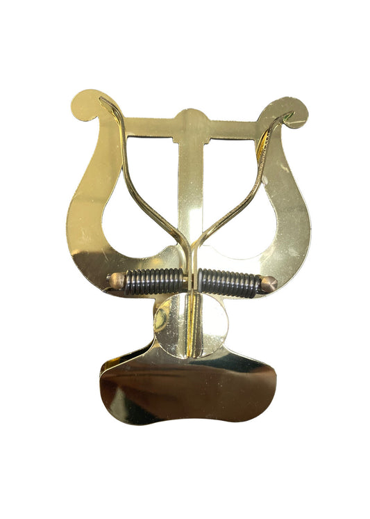 Trombone clef holder, trombone marching staff holder, musical instrument clef holder, universal marching staff holder for trumpet and trombone, music stand