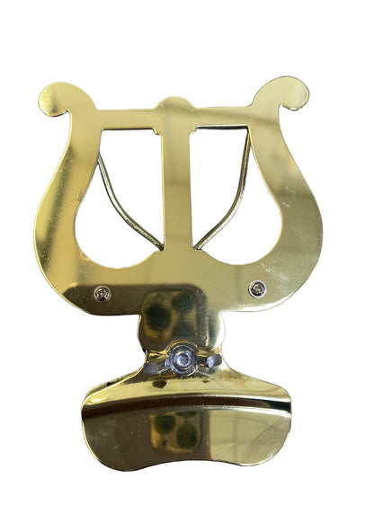 Trombone clef holder, trombone marching staff holder, musical instrument clef holder, universal marching staff holder for trumpet and trombone, music stand
