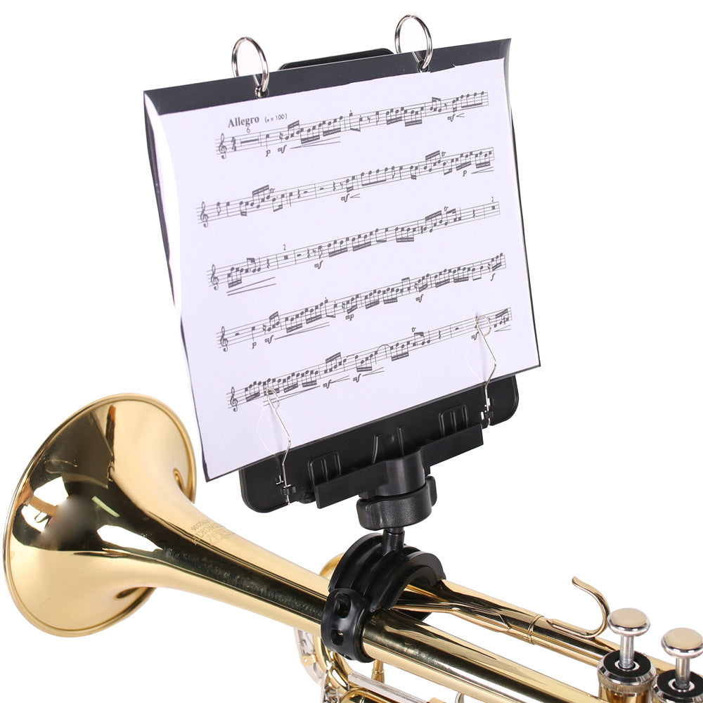 Portable Trumpet Sheet Music Stand, Black Trumpet Sheet Music Stand