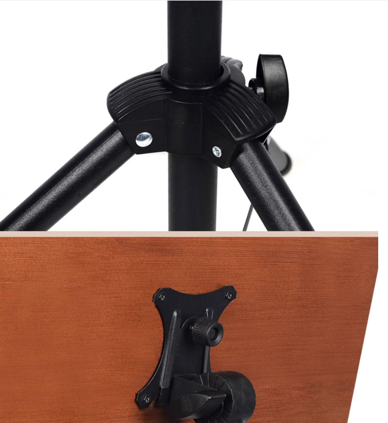 Minimalist style antique bamboo music stand, portable solid wood reading stand, height adjustable reading zither music stand