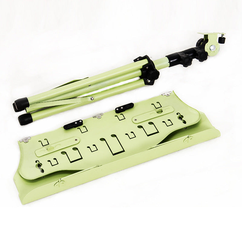 Black music stand, portable folding music stand with height adjustment, suitable for home use as a guitar, violin, or guzheng stand