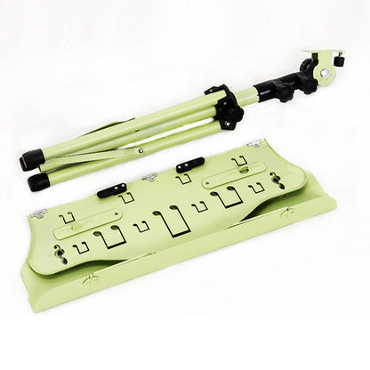 Black music stand, portable folding music stand with height adjustment, suitable for home use as a guitar, violin, or guzheng stand