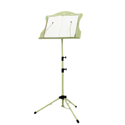 Black music stand, portable folding music stand with height adjustment, suitable for home use as a guitar, violin, or guzheng stand